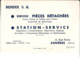 Bendix S. A. Service Pièces Détachées. Station Service. Asnières. Plan Au Dos. - Cartes De Visite