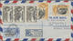 1956, Antarktisexpedition 1955 Mit Aufdruck Kompl.3x Auf R-LP-Brief Nach Deutschland - Islas Malvinas