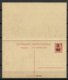 Estland Estonia 1925 Postal Stationery Ganzsache Mit Antwortteil Sauber Ungebraucht/unused - Estland