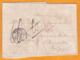 1837 - Lettre Avec Corresp De Paris Vers Bruxelles, Belgique - Taxe 10 - Cachet à Date Transit - Entrée Quiévrain - 4 P - 1801-1848: Precursores XIX