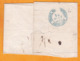 1837 - Lettre Avec Corresp De Paris Vers Bruxelles, Belgique - Taxe 10 - Cachet à Date Transit - Entrée Quiévrain - 4 P - 1801-1848: Precursores XIX