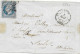 1854  - YT 15 - 25c EMPIRE LUXE RARE SUR ENVELOPPE De PARIS => SAULX - 1853-1860 Napoleon III