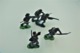 Herald (britains) N° 50-53 Civil War, Union, Lot Of 5 Infanteryman, Made In England, Vintage, 1954 - Figurines