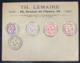 Lettre à Entete LEMAIRE (vieux Marchand De Timbres) De L'expo Du Timbre De Paris 1907 Avec Type Blanc ! - 1900-29 Blanc