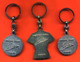 Lot De 3 Porte Clefs Métal Zinedine Zidane Champion Du Monde 1998 - Foot - Football - 2 Scans - Porte-clefs