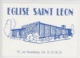 Le Havre 25 Mars 1989 La Nouvelle église Saint Léon A Ouvert Ses Portes - Veillée Pascale (carte Double) Dessin Gravure - Non Classés