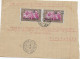 MADAGASCAR - 1944 - FRANCE LIBRE - ENVELOPPE FABRICATION ARTISANALE FEUILLE ECOLIER ! De FENERIVE EST - Lettres & Documents