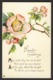 Flower Face Child - Pink Cherry? Blossom - Hearty Greetings - Poem Embossed - Other & Unclassified