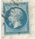 N° 22 BLEU NAPOLEON SUR LETTRE / FOIX SUR ARIEGE POUR ROQUECOURBE / 1863 - 1849-1876: Classic Period