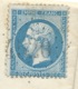 N° 22 BLEU NAPOLEON SUR LETTRE / CRANSAC POUR CARCASSONNE / 1866 / COMPAGNIE DES MINES DE CAMPAGNAC - 1849-1876: Période Classique