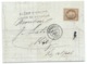 N°31 40c ORANGE NAPOLEON SUR LETTRE / MARSEILLE POUR RIEZ  / 1873 - 1849-1876: Classic Period