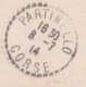 1914  -  CP écrite à Bord Du Formosa Pq Fr N°2 Ligne L Postée à Ténériffe Et Expédiée à Serriera, Corse, France - Poste Maritime