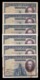 España Lot 6 Banknotes 25 Pesetas C. De La Barca 1928 Pick 74 All Serial BC/MBC F/VF - 1-2-5-25 Pesetas