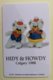 9043 - Hidy & Howdy Mascottes Jeux Olympiques Calgary 1988 Carte Entrée Musée Olympique Lausanne - Autres & Non Classés