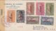 Costa Rica 1945 Overprint Set On Two Travelled Covers - Costa Rica
