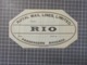 Cx 12) Ephemera Luggage Label étiquette Voyage Royal Mail LINES LIMITED "RIO" [ DE JANEIRO] - Other & Unclassified