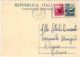 1949-cartolina Postale L.12 Olivo Con Affrancatura Aggiunta Democratica L.3 - Interi Postali