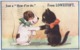 NOVELTY PULL OUT CARD: BLACK CAT & PUPPY ~ JUST A HOW D'YE DO FROM LOWESTOFT, SUFFOLK Pu1939 - Lowestoft