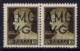 Italy: AMG-VG Sa  1 Pair 1x Broken G In VG MH/* Flz/ Charniere - Neufs