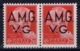 Italy: AMG-VG Sa 4 Broken G In VG MH/* Flz/ Charniere  Pair 1x Brioken 1 X Normal - Nuovi