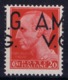Italy: AMG-VG Sa 4 Horizontal Displaced Surcharge  MH/* Flz/ Charniere - Mint/hinged