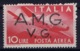 Italy: AMG-VG Sa PA 5 Broken G In VG MH/* Flz/ Charniere - Ongebruikt