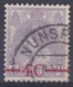 2 Violette Punten Boven In 1921 Opruimingsuitgifte Koningin Wilhelmina 4 Cent Op 4½ Cent Violet NVPH 106 - Variedades Y Curiosidades