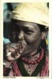 India, DARJEELING, Native Nepaly Village Woman Smoking (1962) DAS Studio RPPC - Nepal