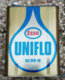 ESSO UNIFLO SAE 10 W 40  Bidon D'huile Ancien En Tole Pour Collection - Voitures