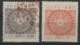 1925 Japan C38 (red Cancellation)  + C40 * (MH) / "Silver Wedding Of Emperor Yoshihito" - Oblitérés