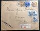 1935 Soerabaja Netherlands Indies Registered Cover To Lucern Switzerland - Indonesia