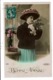 CPA-Carte Postale-FRANCE  Bonne Année Une Femme Et Son Chapeau Fleuri En 1909 VM7990 - New Year