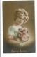 CPA-Carte Postale-FRANCE-Bonne Année-une Jeune Femme Avec Des Boucles Dans Ses Cheveux  En 1917  VM7994 - Nouvel An