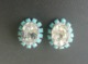 Ancienne Paire De Boucle D'oreille Fantaisie, Faux Diamant - Earrings