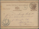 Hongkong - Ganzsachen: 1893/1899 Postal Stationery Cards 3c. Brown, Used From Hongkong To Munich, Ge - Entiers Postaux