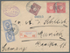 Japan: 1883/99, Registered Letter From "YOKOHAMA 24 JUN 99" Franked With 5 S.UPU Koban Vertical Pair - Other & Unclassified