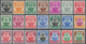 Malaiische Staaten - Johor: 1949/1955, Sultan Sir Ibrahim Definitives Complete Set Of 21, Mint Light - Johore