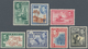 Fiji-Inseln: 1938 Seven Stamps Of KGVI. Series, With ½d. Perf 14, 1d., 1½d. And 2d. Both Die I, 3d., - Fidschi-Inseln (...-1970)