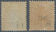 Neuseeland: 1878 QV 2s. Deep Rose And 5s. Grey, Both Mint With Hinge Marks And Part Original Gum, Th - Other & Unclassified