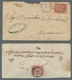 Ägypten: 1873-76, 1 Pi Rose, Three Covers In Mixed Condition Incl. Better Cancellation Of ABU HOMUS - 1866-1914 Ägypten Khediva