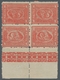 Ägypten: 1874-75, 1 Pi Red, Block Of Four Containing Two Vertical Tete-beche Pairs, Attractive Unit - 1866-1914 Ägypten Khediva