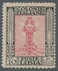 Italienisch-Libyen: 1924, 10 Cent. With Rare, Not Cataloged Perforation Variety "perfed 11 On Bottom - Libyen