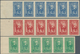 Madagaskar: 1931, Definitives "General Gallieni", 1c.-10fr., Five Values Complete In Imperforate Lef - Other & Unclassified