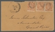 Canada: 1862; 1 Cent Braunorange (St. Gibbons No. 6) -- Drei Farbfrische Exemplare Auf Brief Nach Gr - Covers & Documents