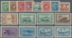 Canada - Dienstmarken: 1942/1943, KGVI War Effort Punctured 'O H / M S' Complete Set Of 16 Incl. The - Aufdrucksausgaben