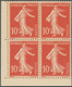 Frankreich: 1906, 10c. Red "Semeuse Camee", Special Edition On Bristol With Indicated Perforation, M - Gebraucht