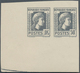 Frankreich: 1944, Definitives "Marianne", Not Issued, Imperforate Essay 50fr. Grey As Horizontal Pai - Used Stamps