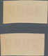 Frankreich: 1944, Definitives "Marianne", Not Issued, Group Of Ten Imperforate Panes Of Four Stamps - Gebraucht