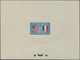 Frankreich: 1949, French-American Friendship 25 Fr. Blue/red As Official Colour Test In Letterpress - Gebraucht