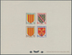 Frankreich: 1955, Provincial Coat Of Arms 50 C - 1 Fr Complete Series As EPREUVES COLLECTIVE In Orig - Gebraucht